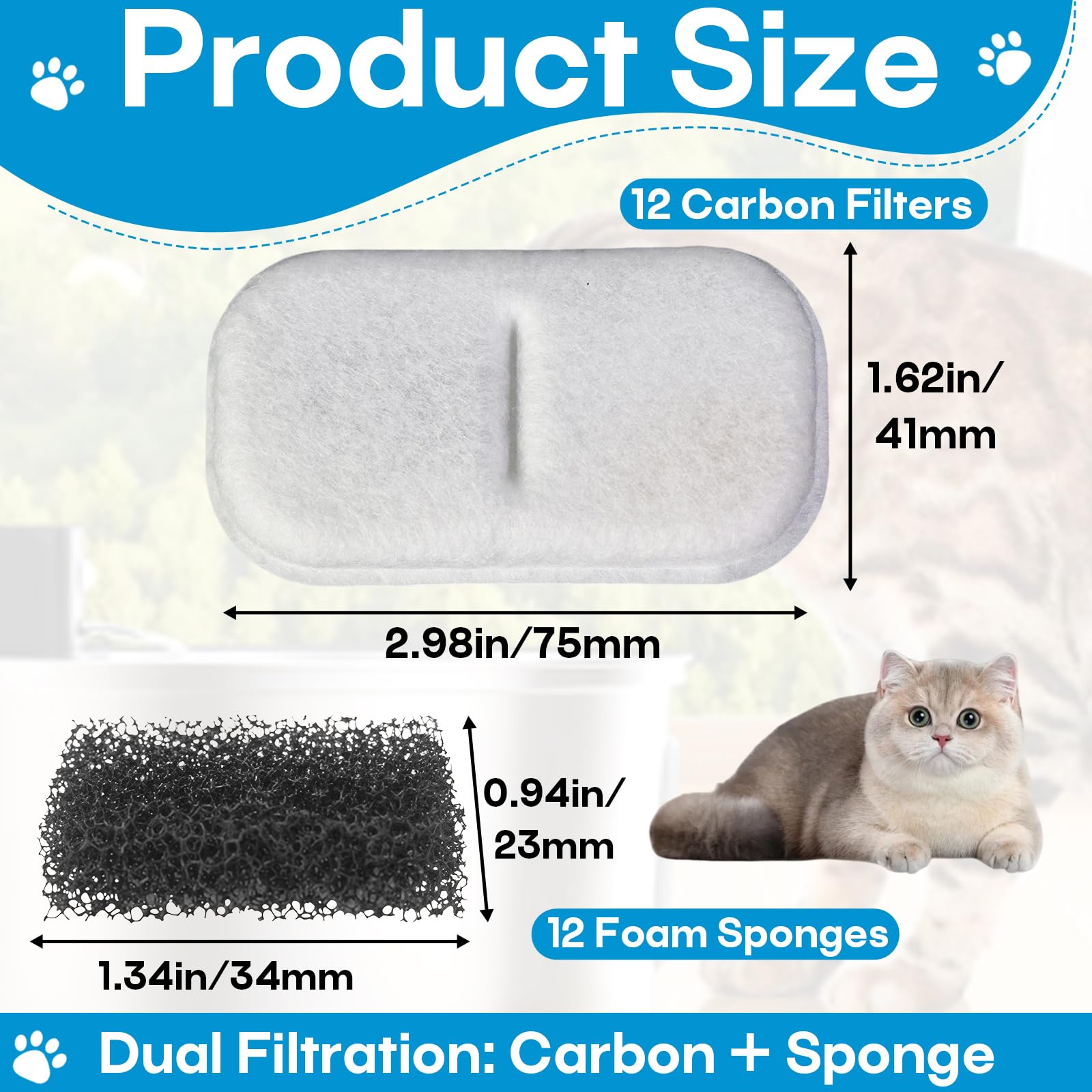Hyparade gros plan mousse pré-filtre retenue des poils protège la pompe
