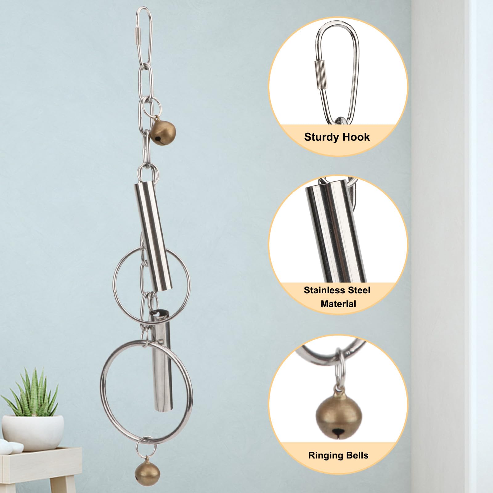 Hypeety perles et fleurs colorées attirent et stimulent l'oiseau