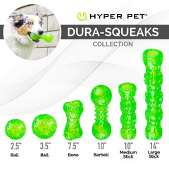 Hyper Pet vue du bout illustrant rebond imprévisible pour stimuler le chien