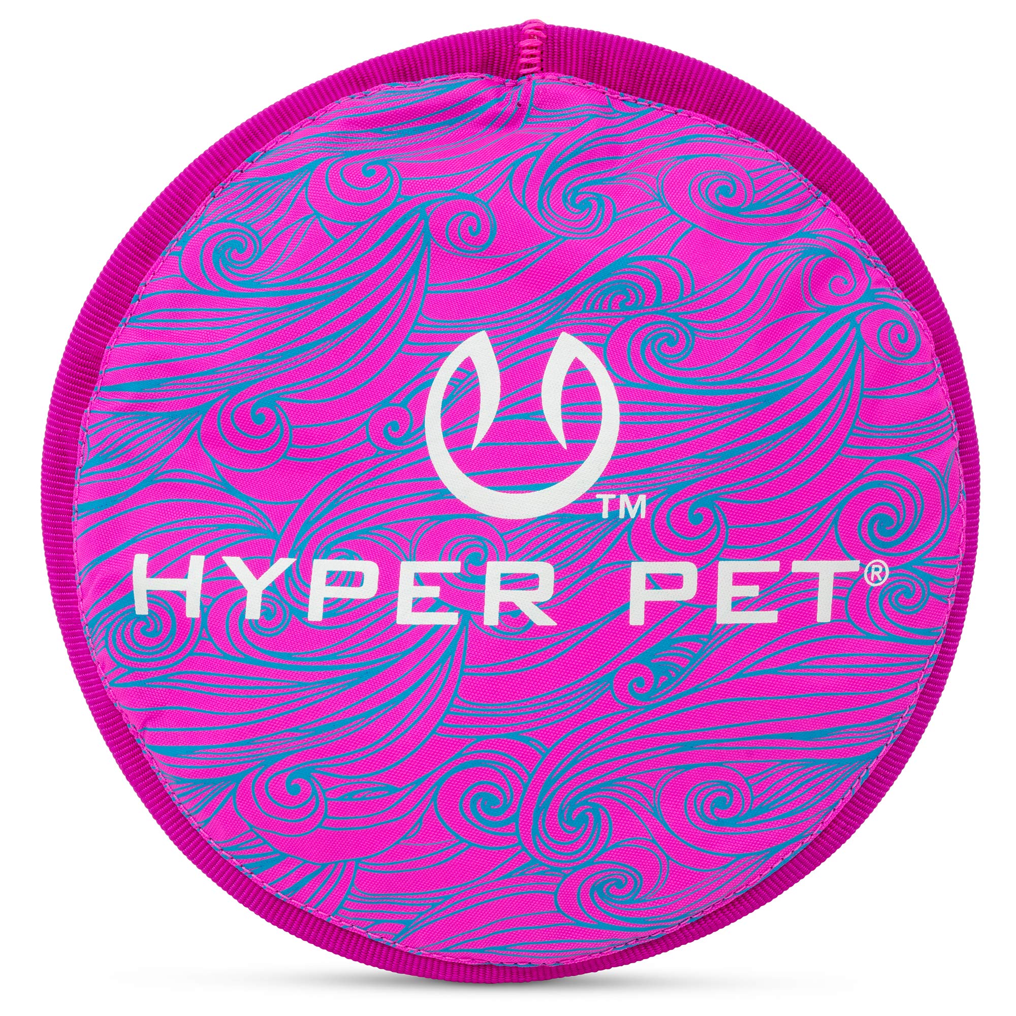Hyper Pet Flippy Flopper face avant montrant le motif violet et la visibilité