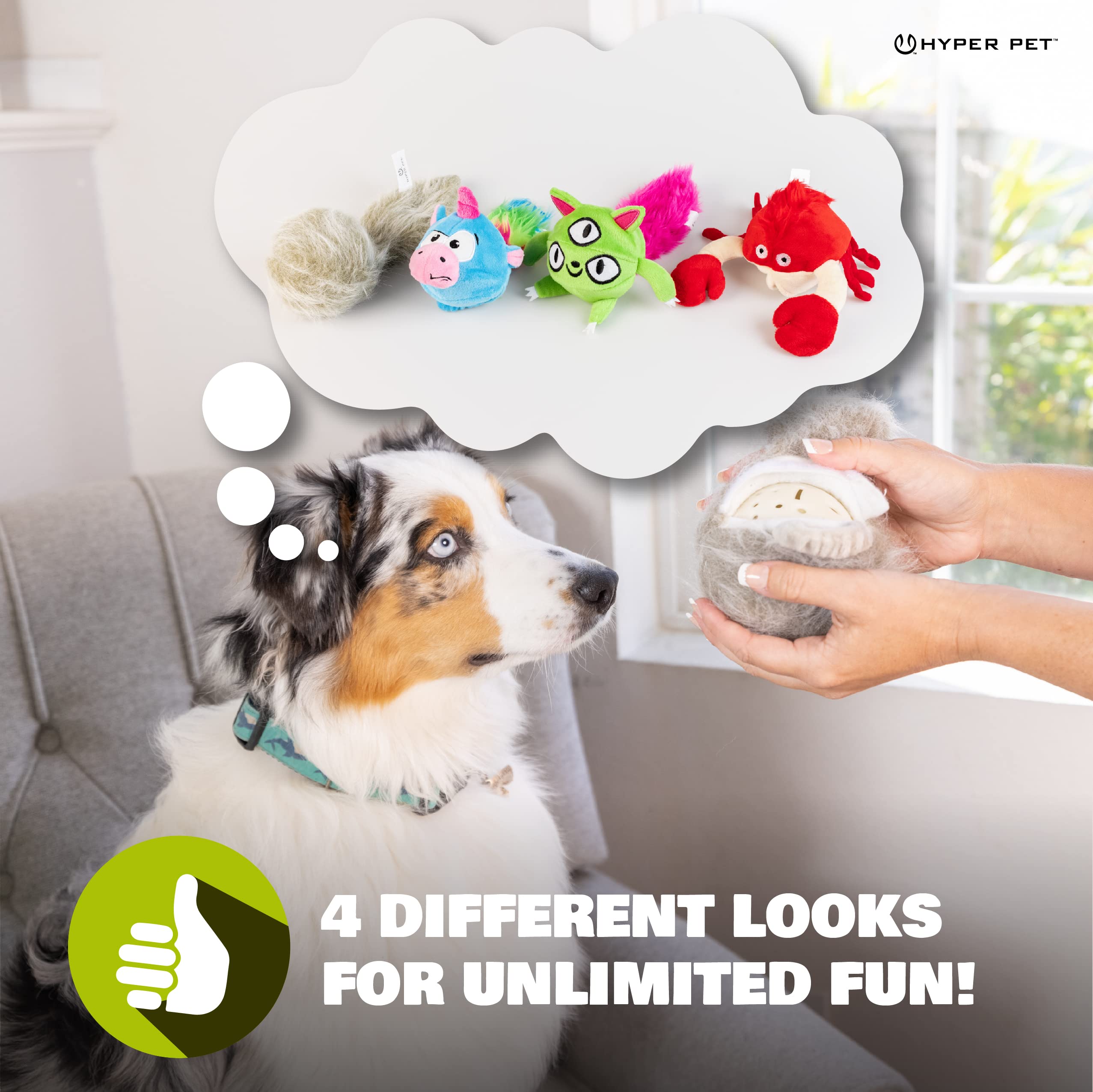 Hyper Pet housse en peluche détachable facilitant le nettoyage et l'entretien