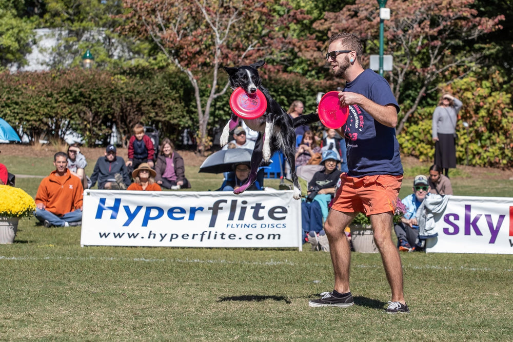 Hyperflite K-10 Jawz comparaison taille montrant adéquation pour chiens moyens-grands