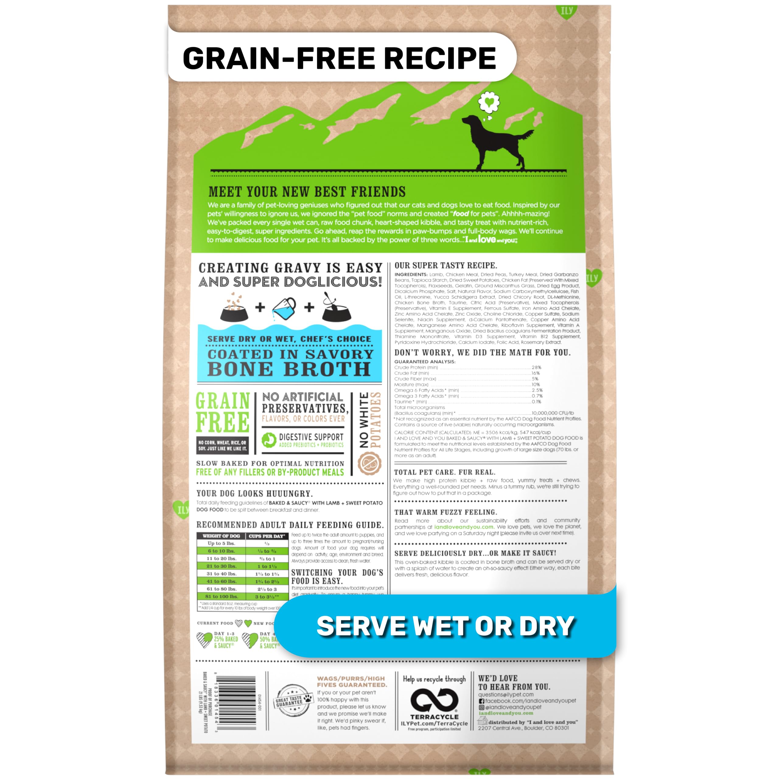 I AND LOVE AND YOU gros plan croquettes montrant texture croquante et conservation nutriments