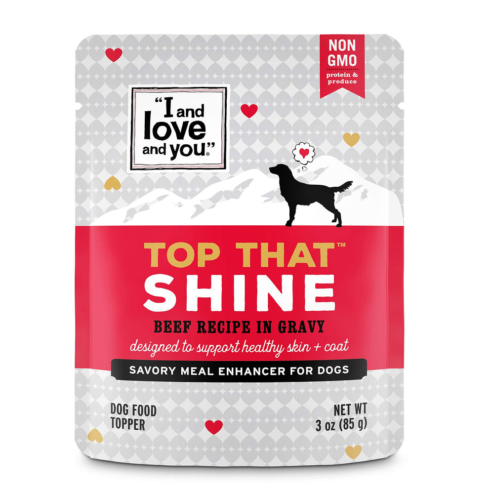 I and love and you emballage avant du sachet boeuf en sauce montrant le produit
