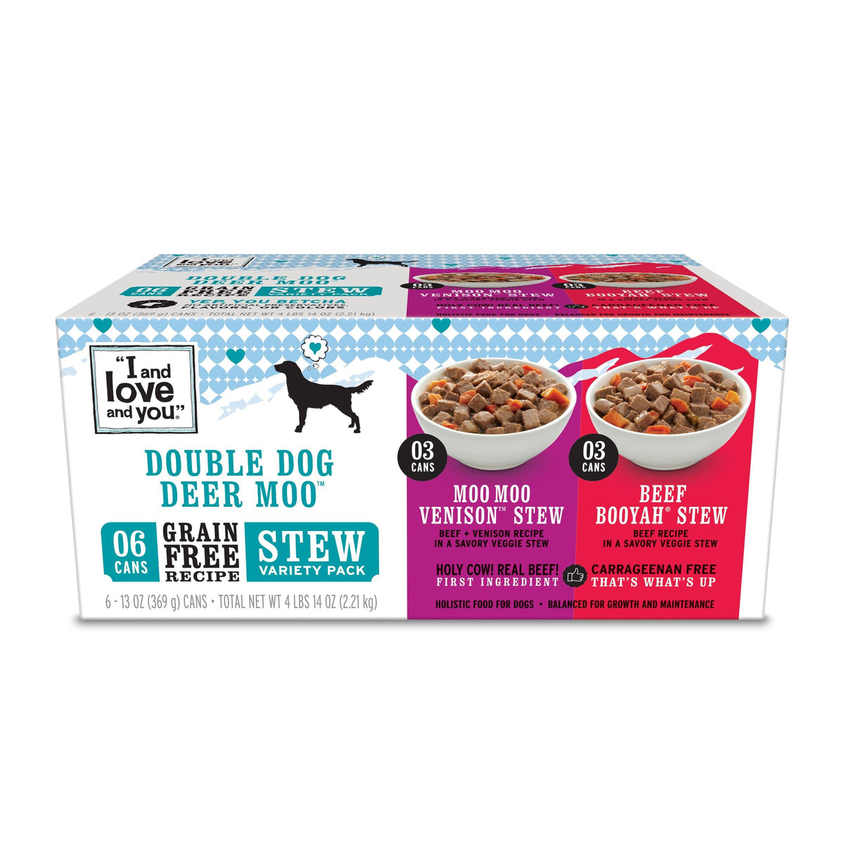 I AND LOVE AND YOU face avant du pack six boîtes montrant variété et qualité