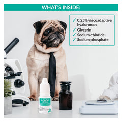 I-DROP Vet Plus application sur chien démontrant confort immédiat