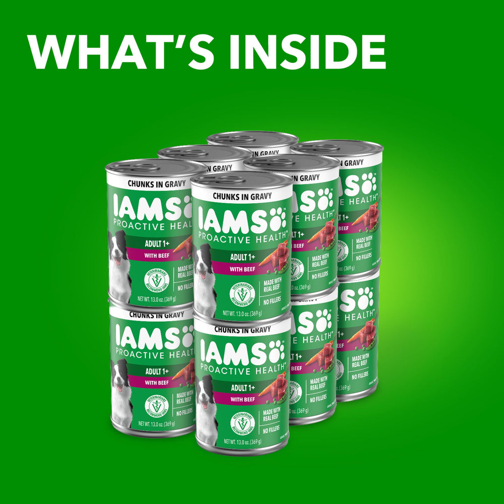 iams gros plan morceaux de bœuf pour soutien musculaire