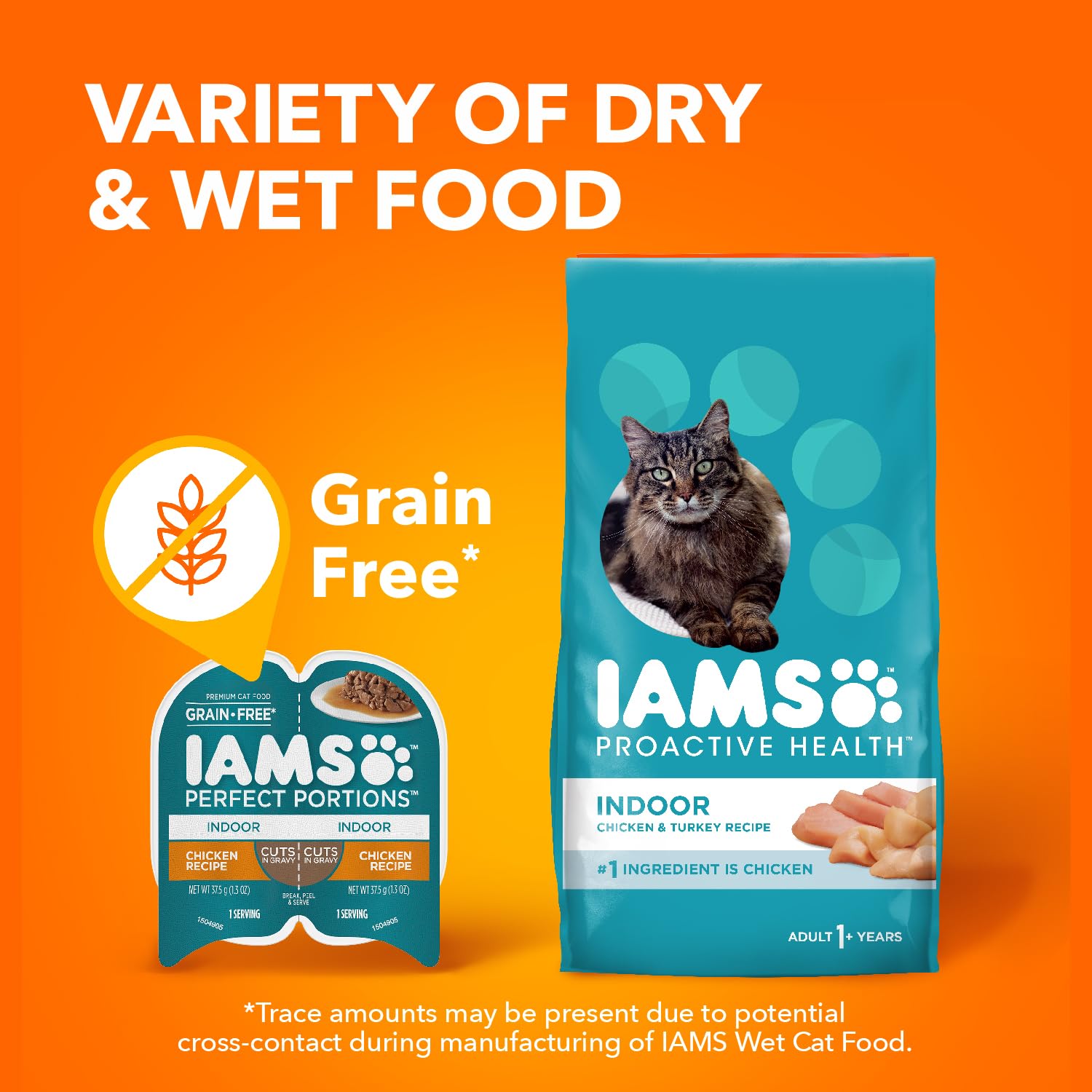 IAMS emballage gros plan sur matériau et facilité d'ouverture