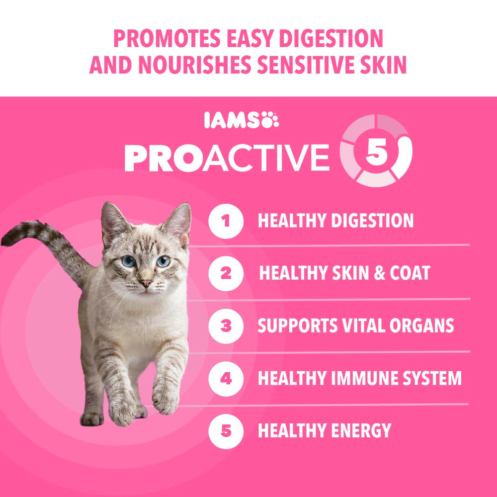 IAMS étiquette nutrition en gros plan, clarifie nutriments essentiels