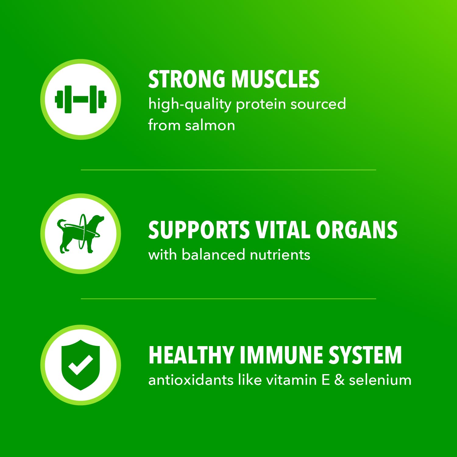 Image IAMS étiquette nutritionnelle montrant équilibre complet bénéfice