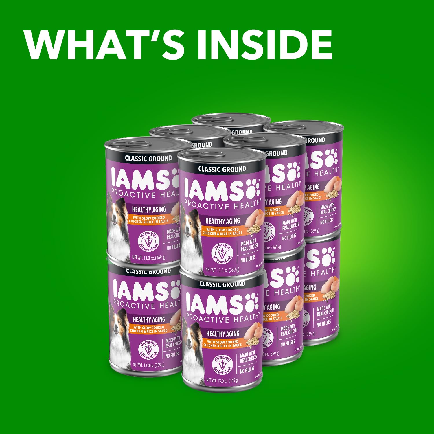 IAMS gros plan sur la texture de la pâtée, appétence améliorée