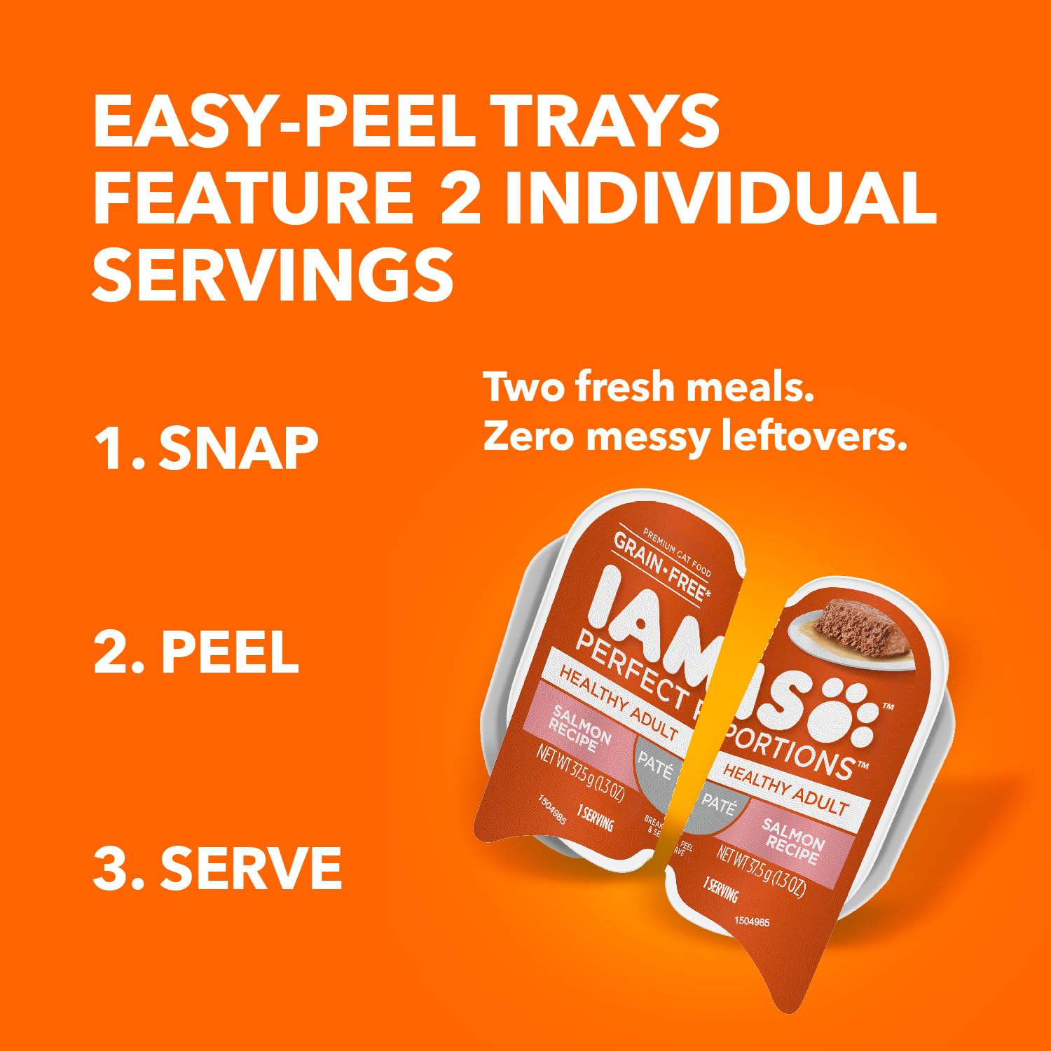 IAMS chat mange la pâté, appétit et plaisir garanti