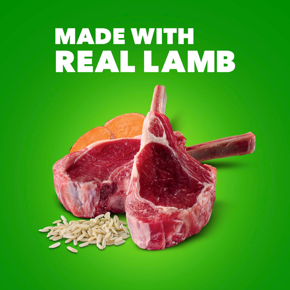 IAMS portion servie au bol démontrant une présentation pratique pour repas