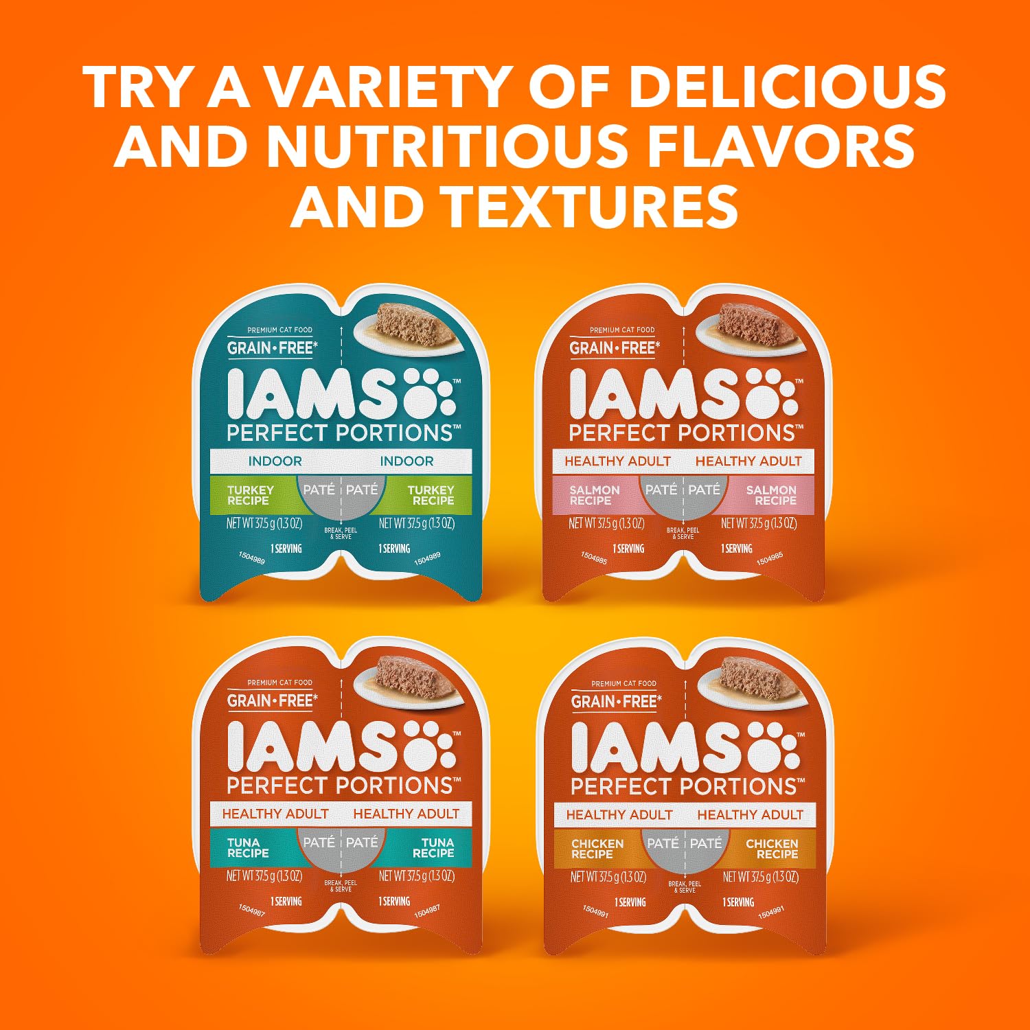 IAMS portion servie dans une coupelle facilitant la présentation du repas