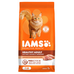 IAMS sachet face avant montrant la marque et bénéfice nutritionnel