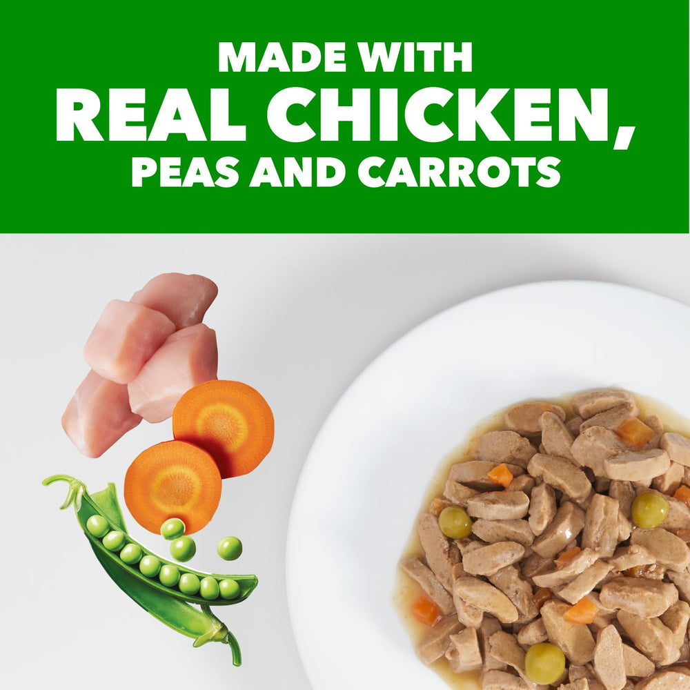 IAMS sachet ouvert avec pâtée, facilité d'utilisation