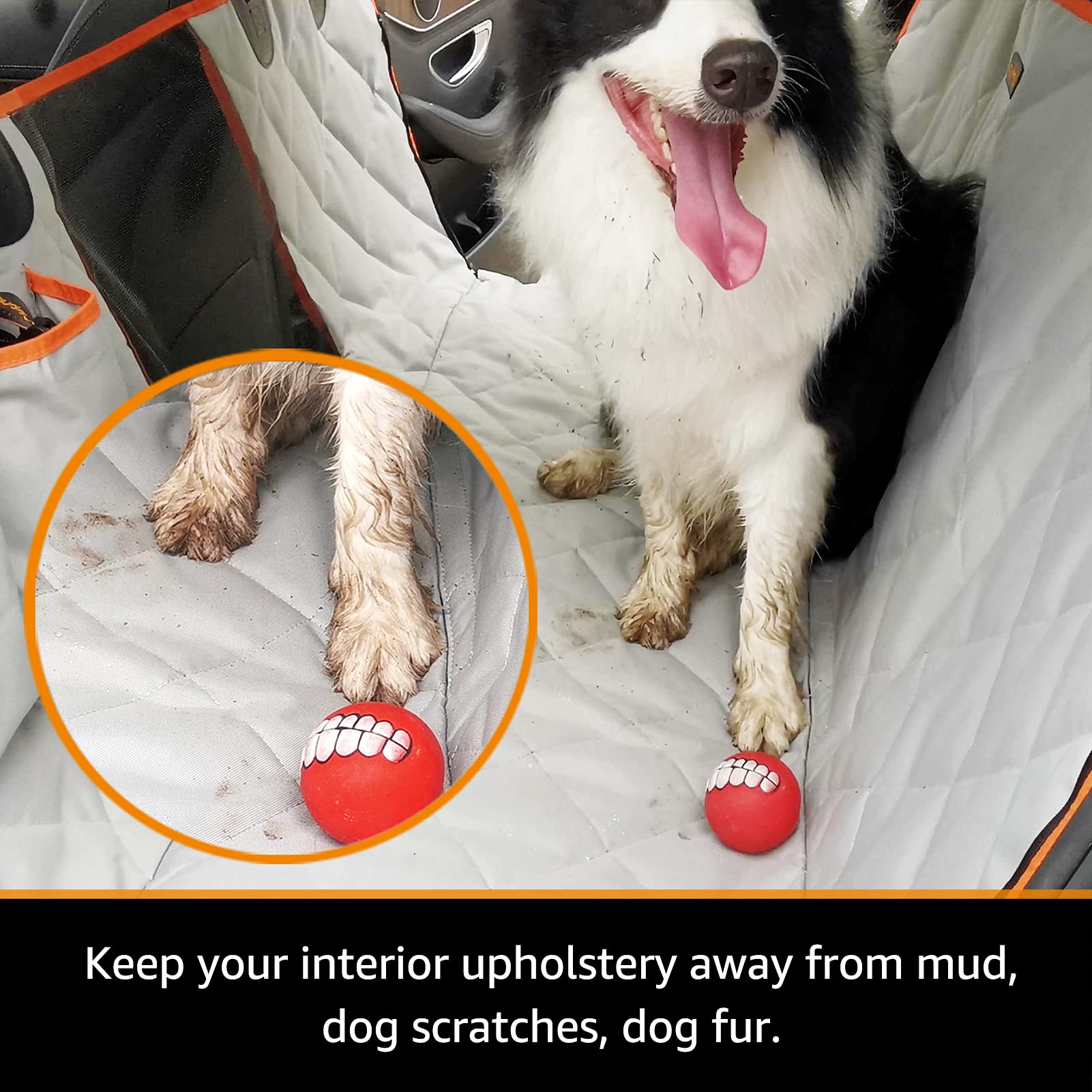 iBuddy hamac en place avec chien, maintien sûr et confort
