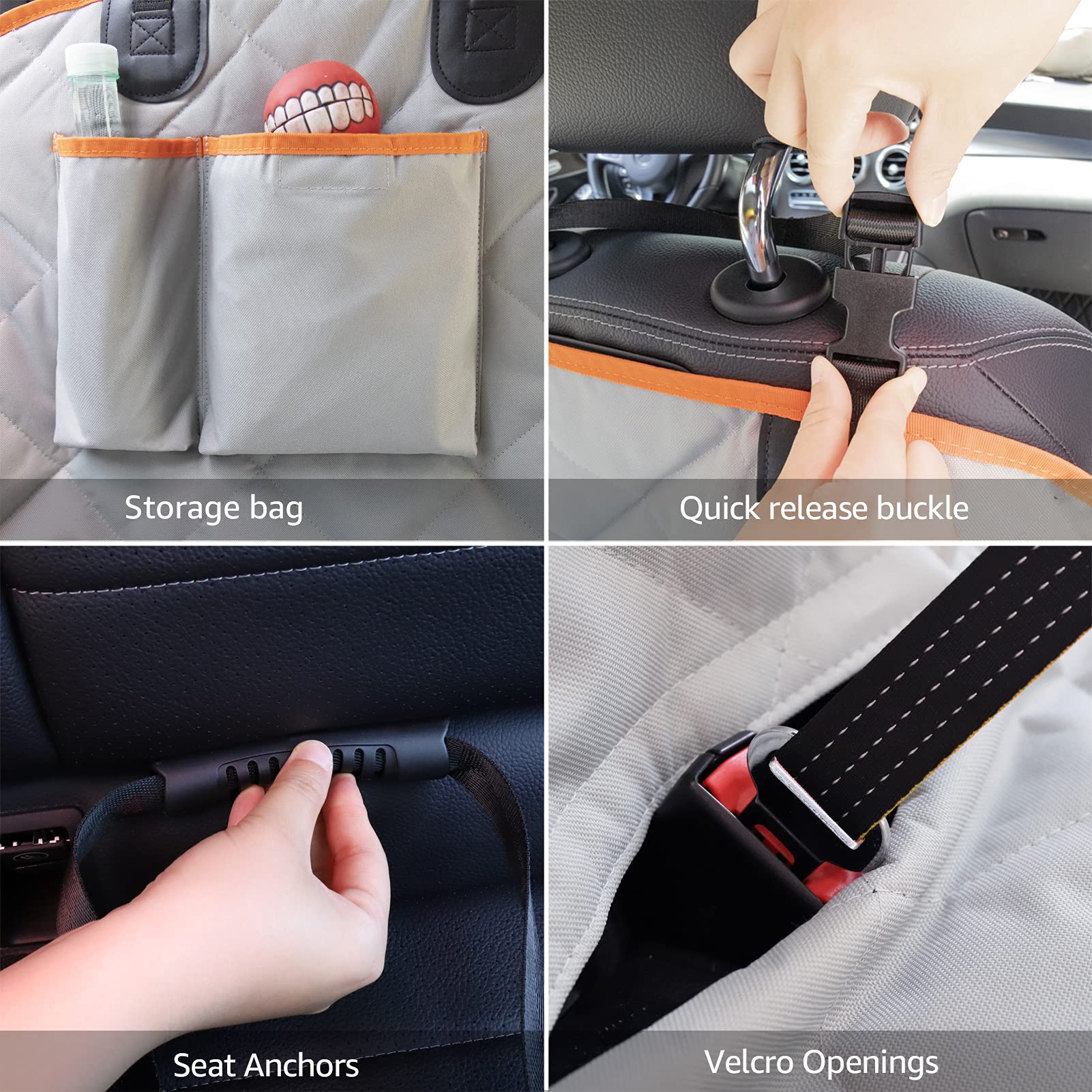 iBuddy sangles et ancrages antidérapants pour stabilité en conduite