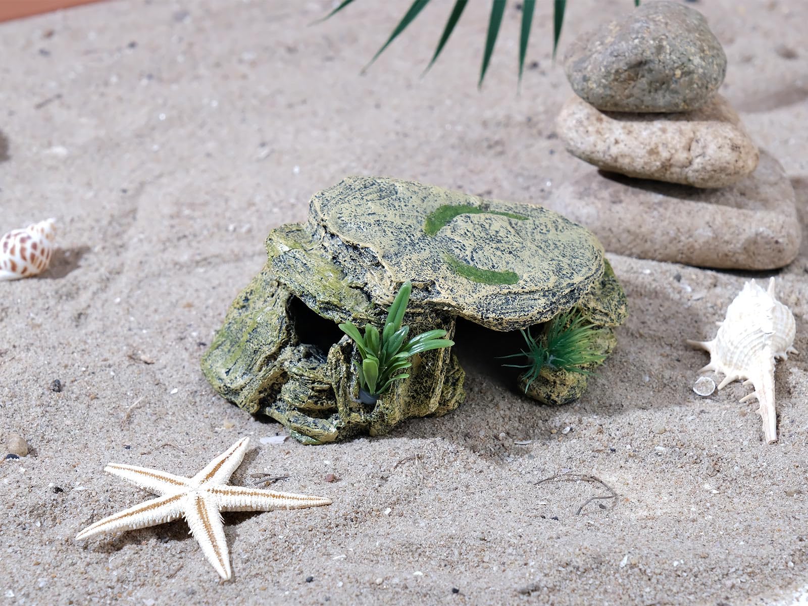 IBWell cachette décorée plantes artificielles créant camouflage