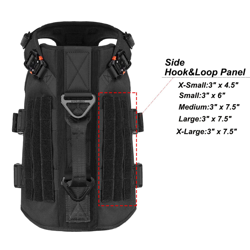 ICEFANG bandes MOLLE latérales avec sacoche attachée, organisation pratique