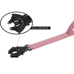 ICEFANG détail de la sangle nylon et bungee interne montrant absorption des chocs