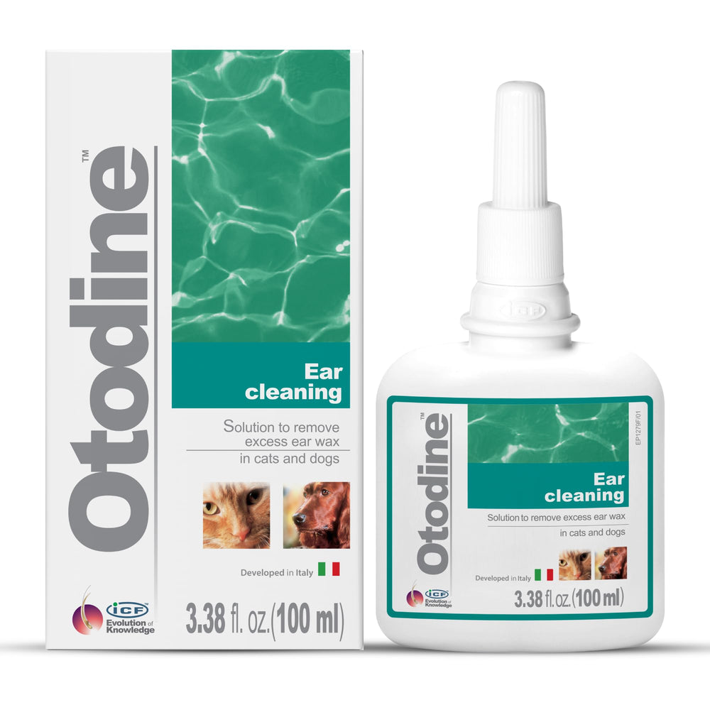 ICF Otodine flacon recto 100ml montrant bouteille et étiquette professionnelle