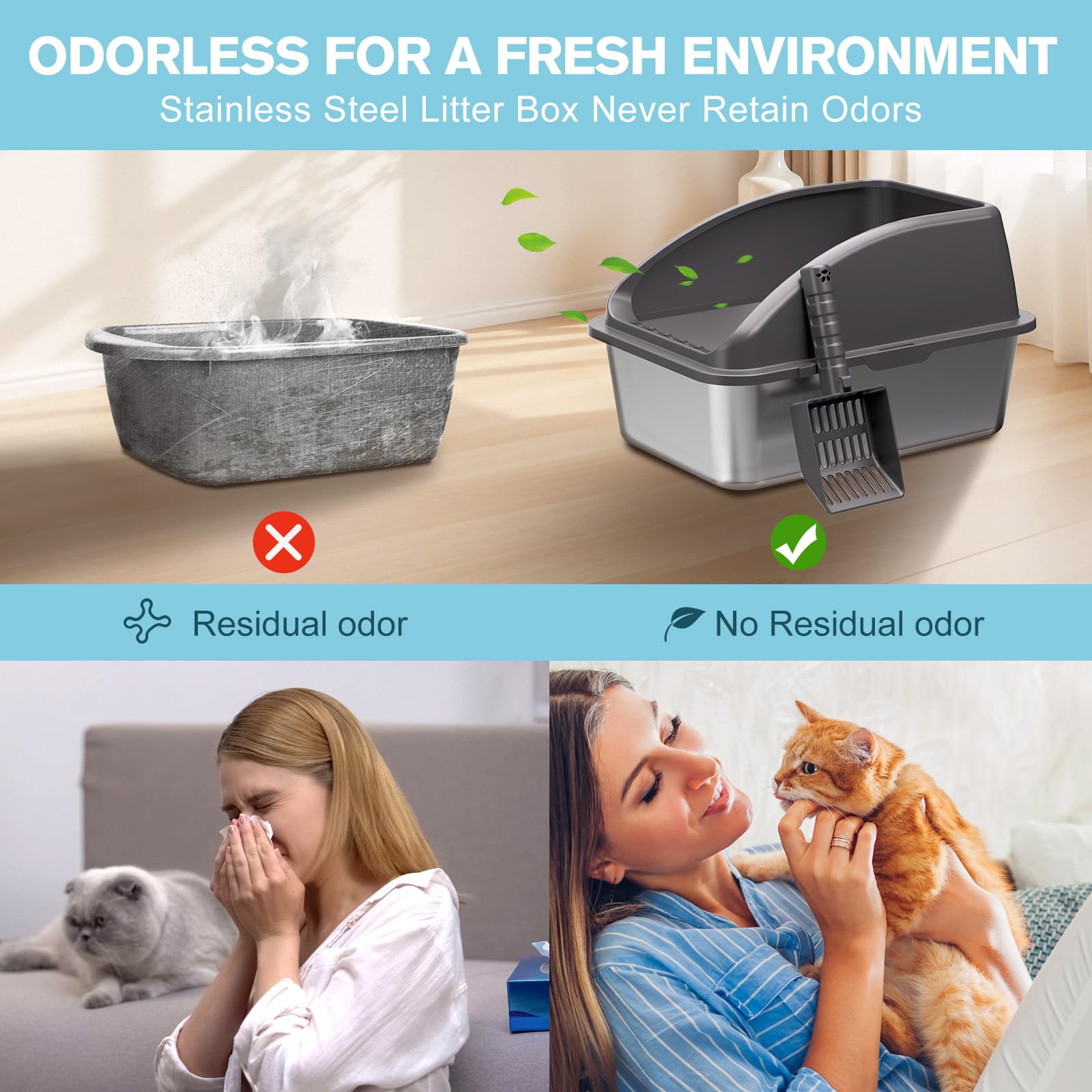ICYAIR pelle incluse posée dans le bac illustrant entretien simple et rapide