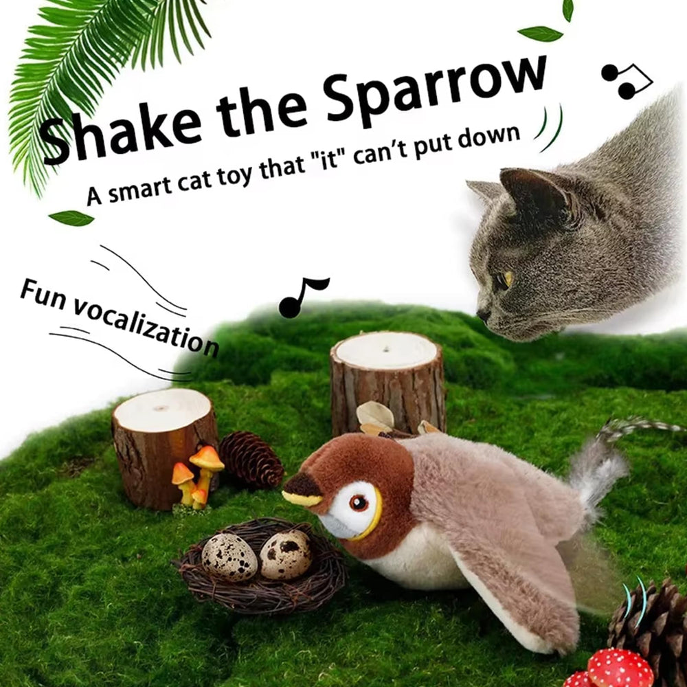 iHvcat chat en train de chasser l'oiseau montrant interaction ludique et activité