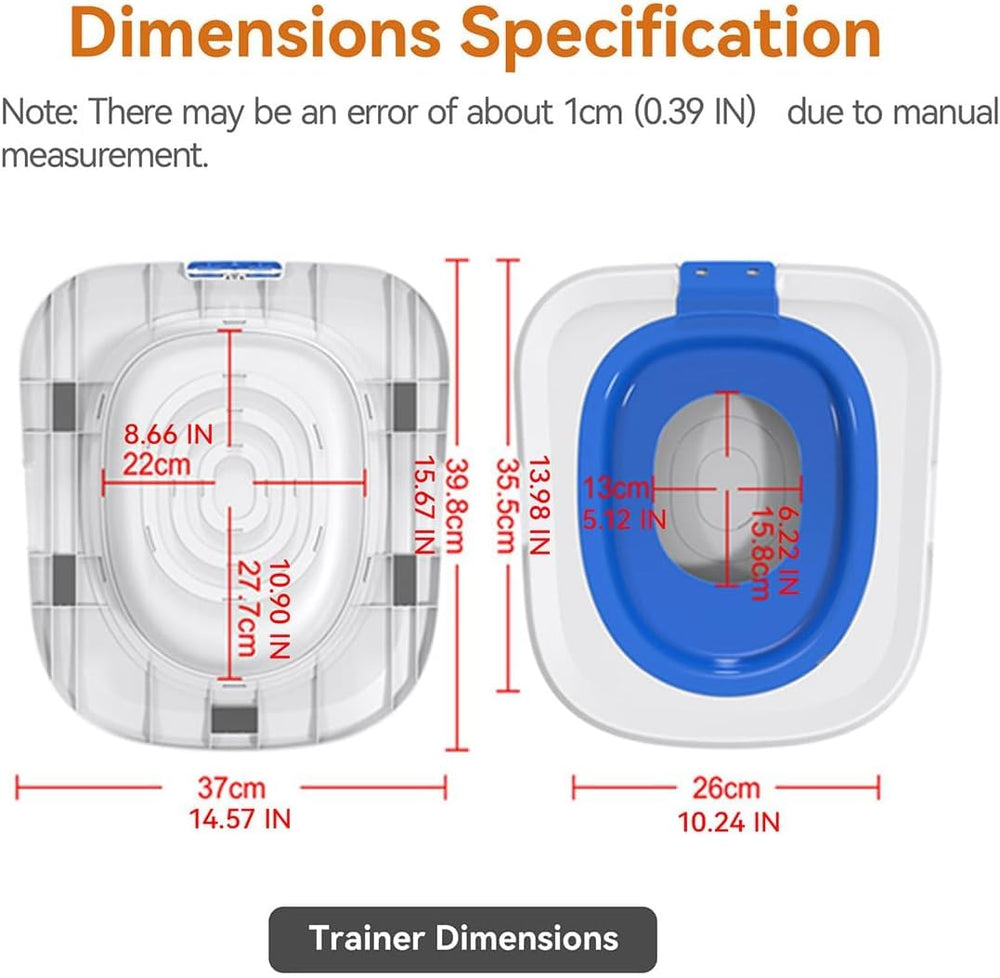 iigala taille du kit comparée à une cuvette standard, compatibilité visible