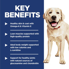 Hill's Science Diet nourriture sèche Light pour grands chiens adultes - faible calorie, soutien articulations et digestion