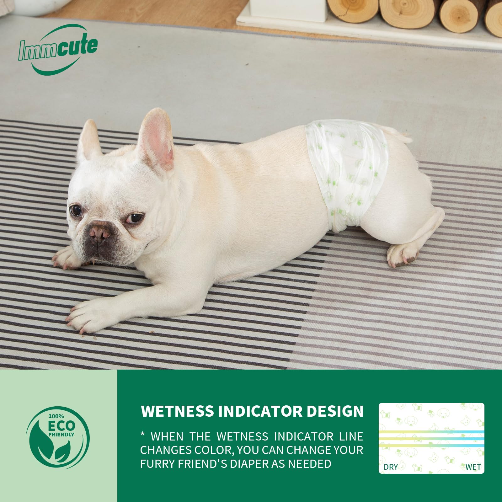 IMMCUTE chien petit ajustant bande maintien sûr sans gêne