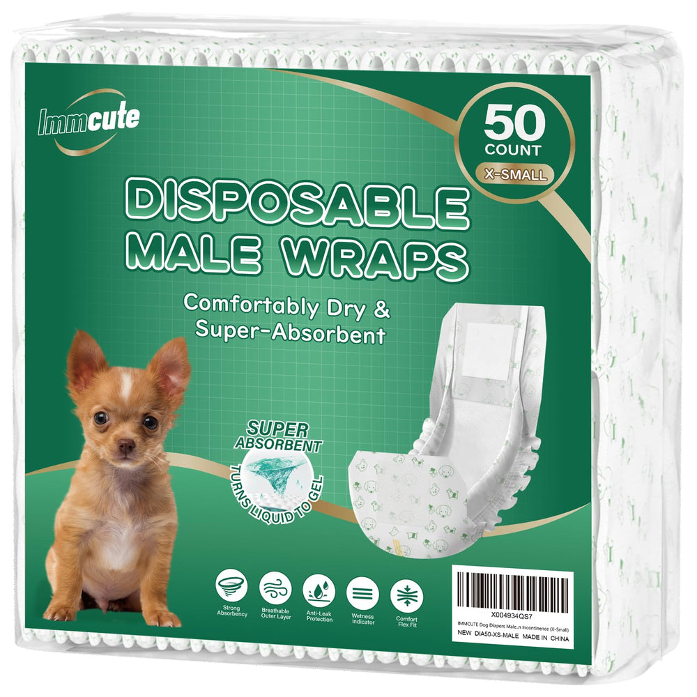 IMMCUTE culotte chiot vue avant pour protection et confort