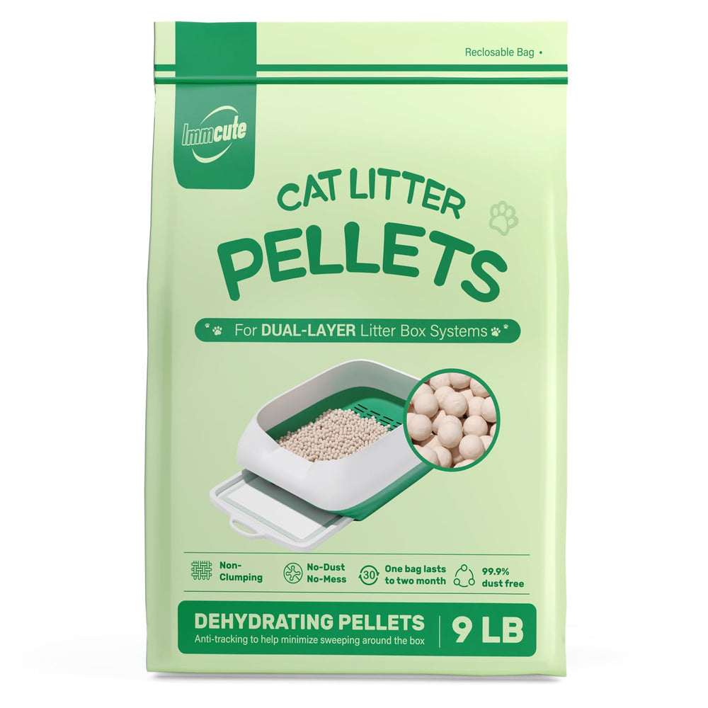 IMMCUTE emballage avant montrant sac 9 lb et bénéfice conservation