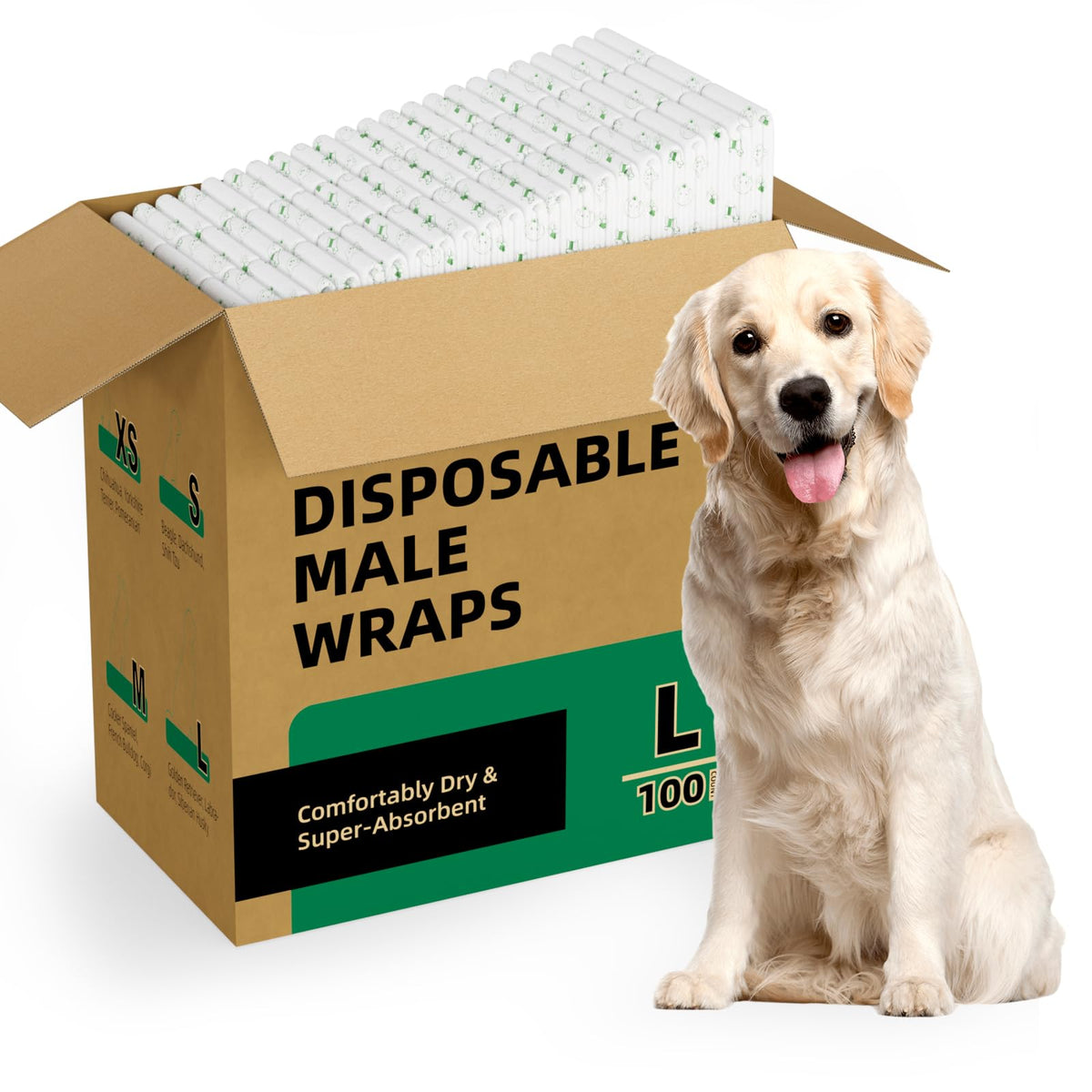 IMMCUTE emballage face avant montrant 100 couches pour protection fiable