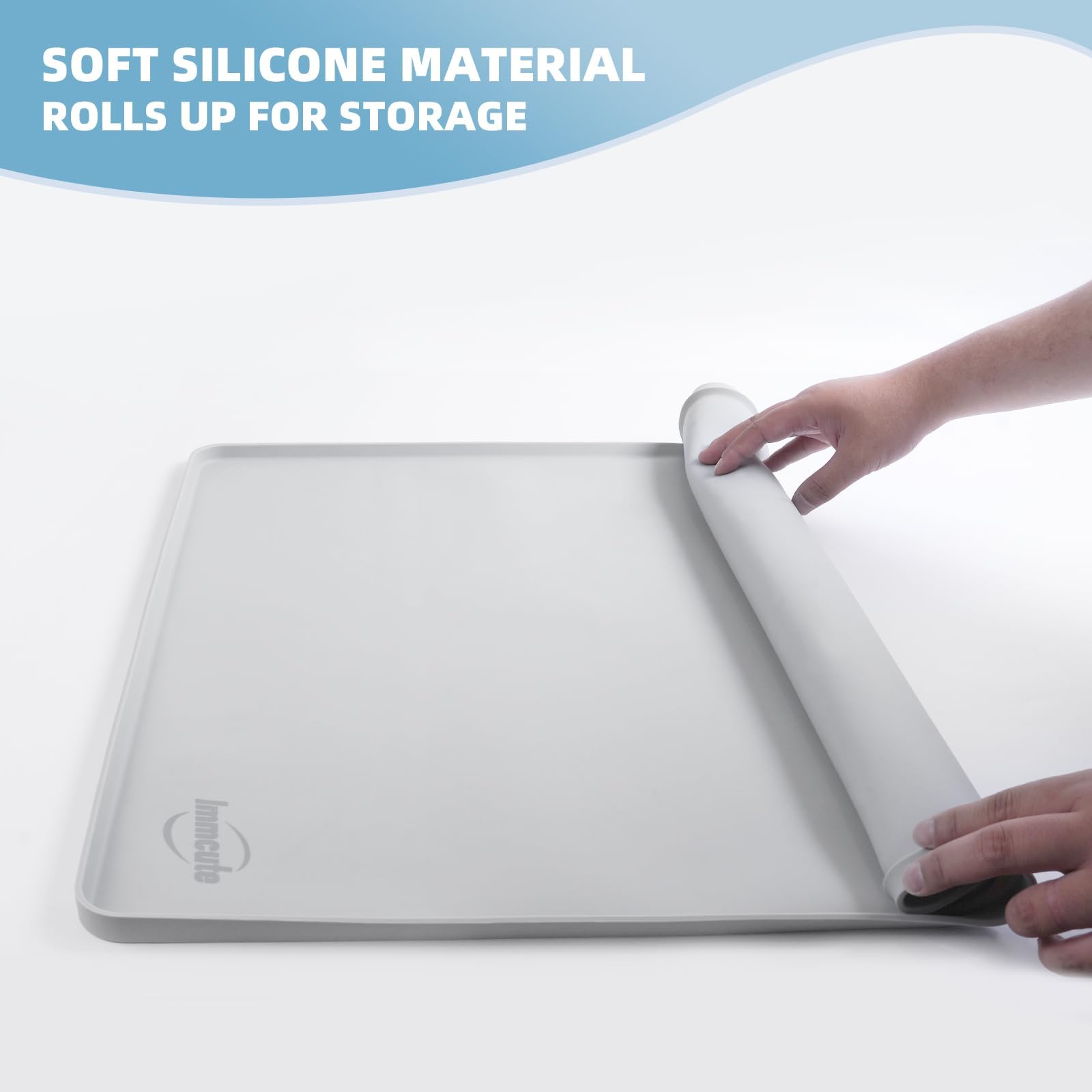 IMMCUTE gros plan texture silicone sans odeur et facile à nettoyer