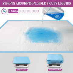 IMMCUTE gros plan sur la texture absorbante montrant capacité de gel et absorption rapide