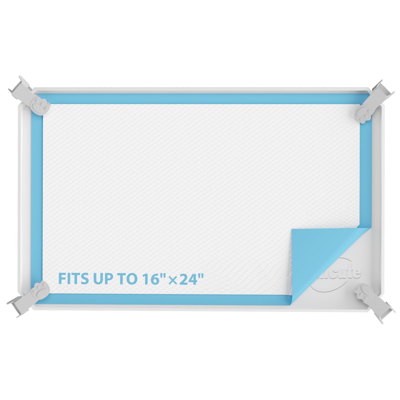 IMMCUTE vue avant du porte-tapis, maintien sûr du tapis