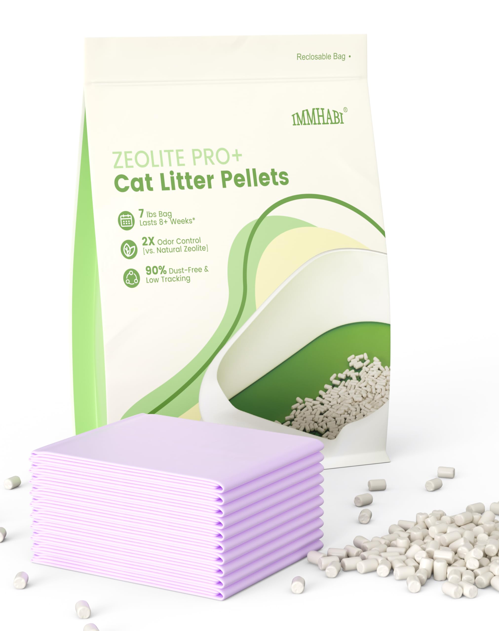 IMMHABI avant packaging montrant le sac et l’étiquette, facilite l’achat