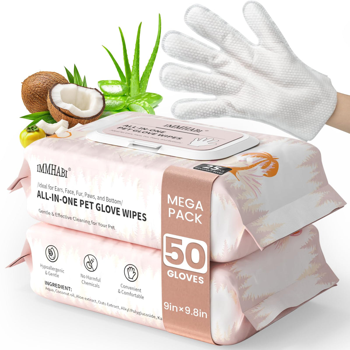 IMMHABI emballage face montrant boîte pratique et informations produit, pour rangement facile