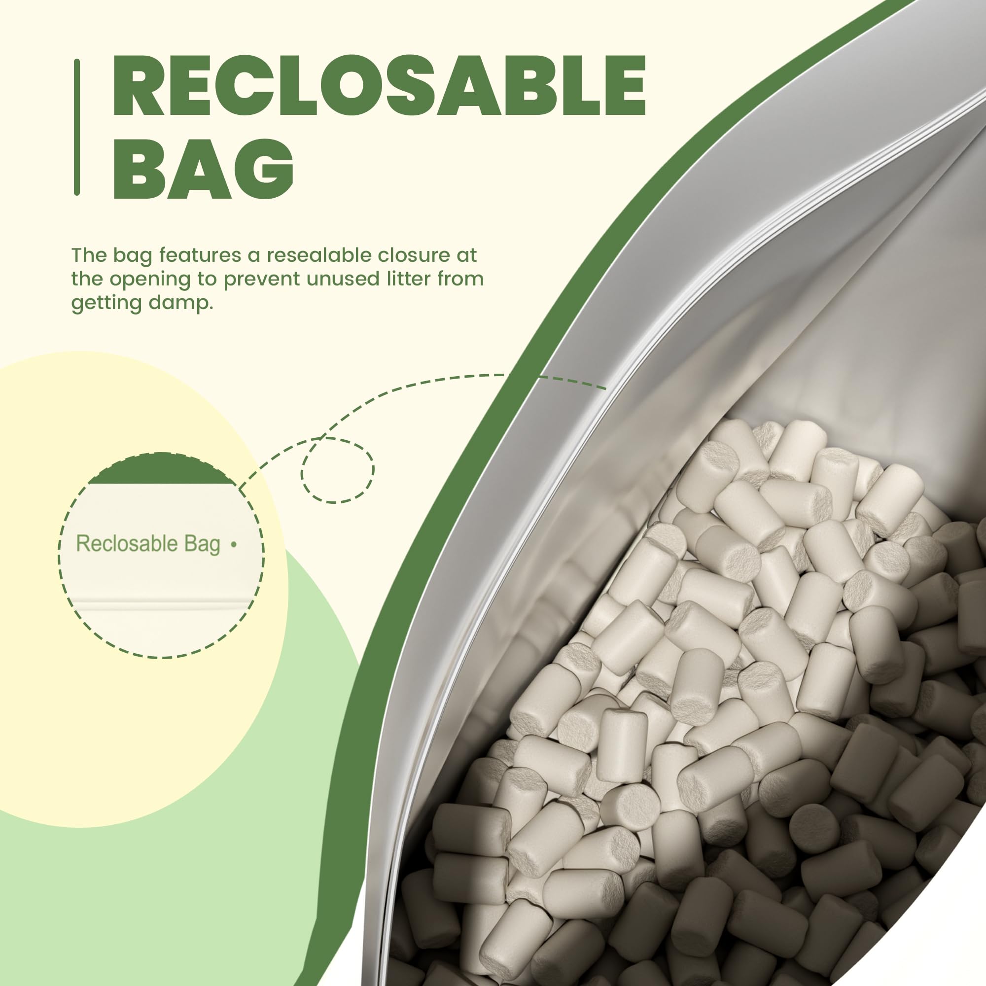 IMMHABI sac 14lbs posé près d’une règle pour visualiser capacité