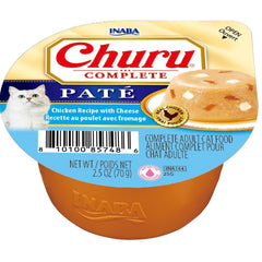 INABA Churu Complete en service dans une gamelle soulignant hydratation et facilité