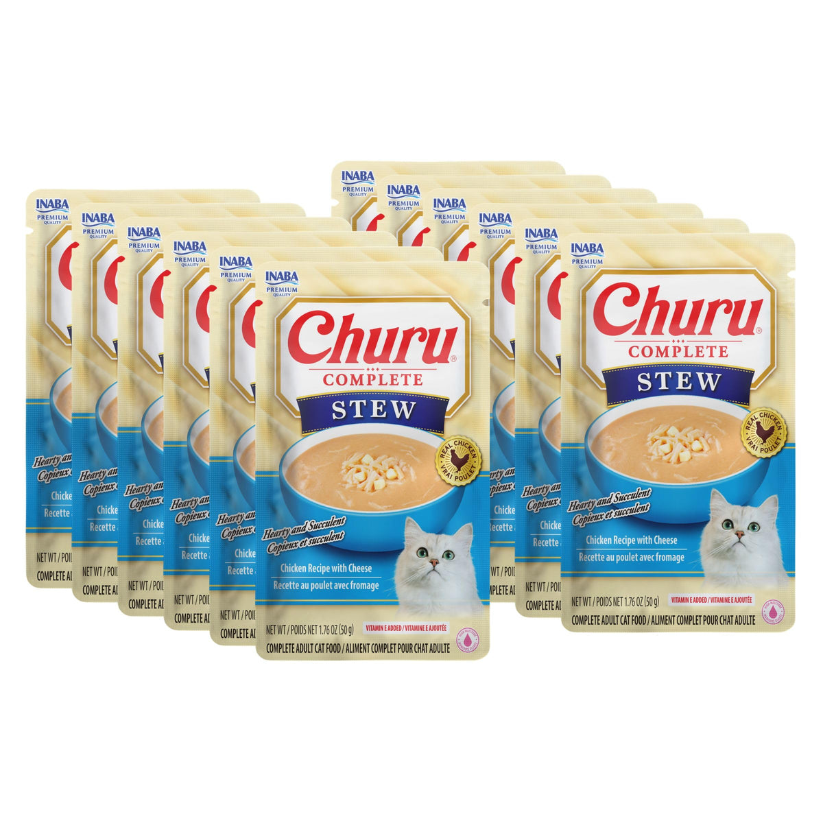 INABA Churu Stew présentation du sachet pratique, facilite le service