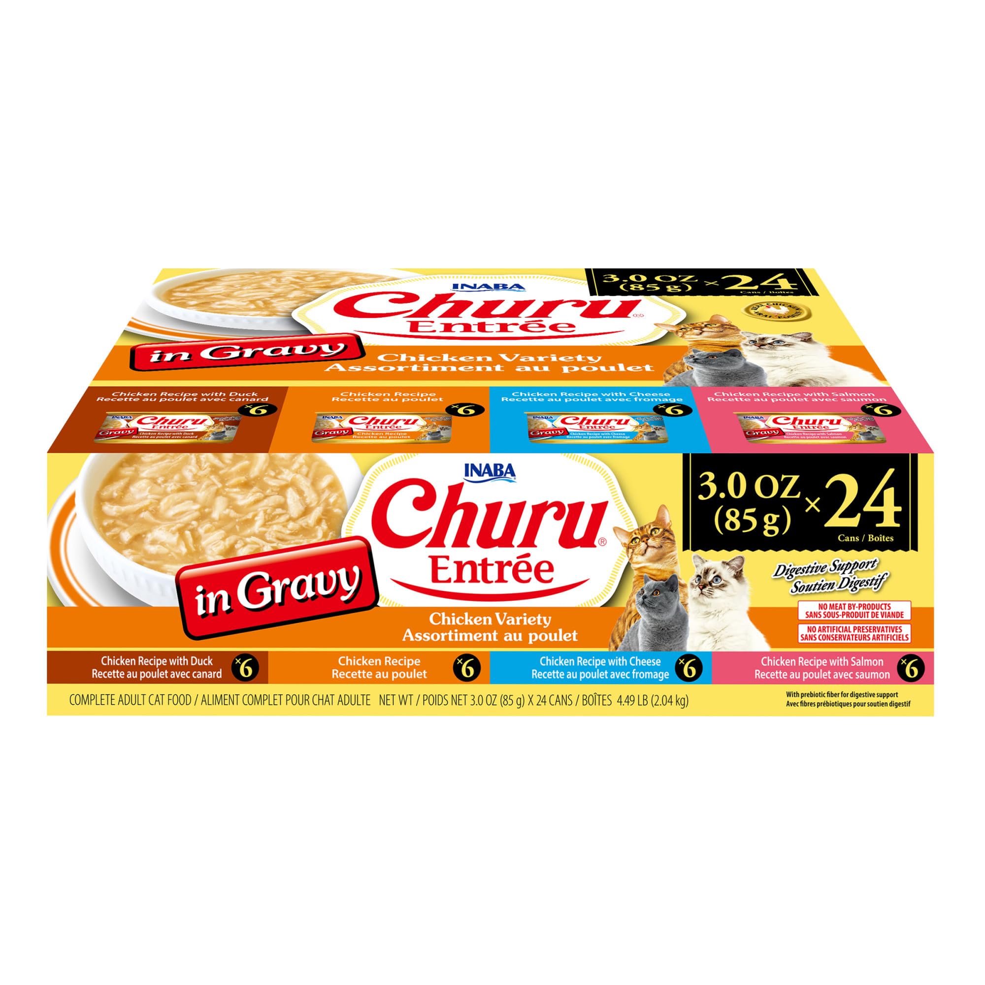 INABA Churu poulet face boîte montrant portion pratique et appétence