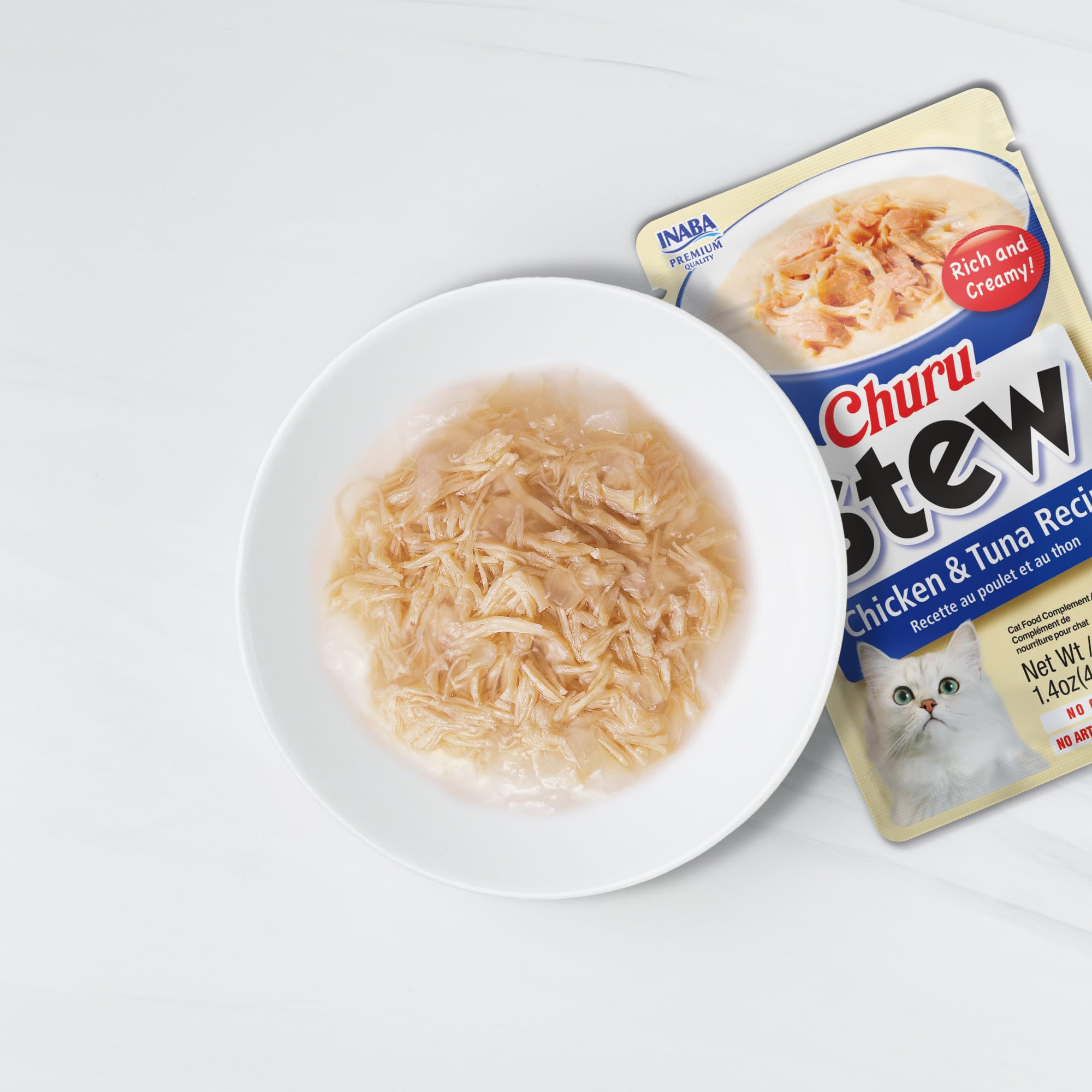 INABA gelée épaisse en gros plan, hydratation et texture appétissante