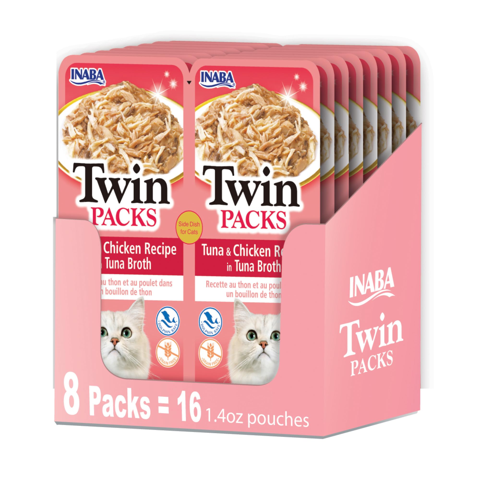 INABA face de l'emballage Twin Packs montrant deux sachets pratiques
