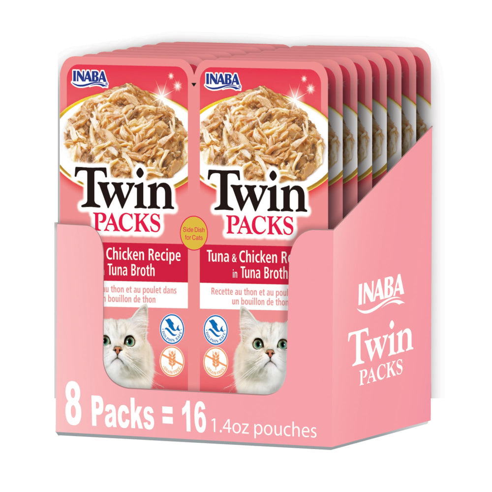 INABA face de l'emballage Twin Packs montrant deux sachets pratiques