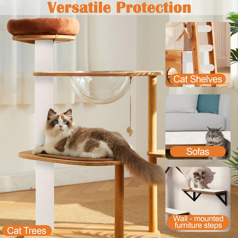 Inchoco installé sur un arbre à chat personnalisé pour protection