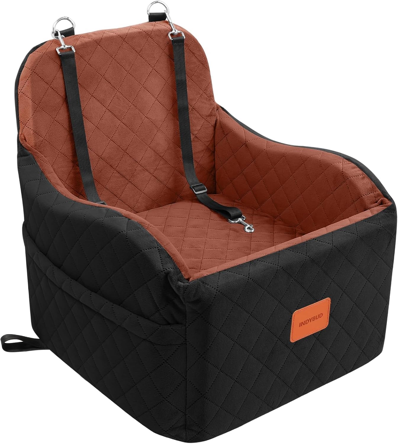 INDYBUD chien installé apportant confort et sérénité en voyage