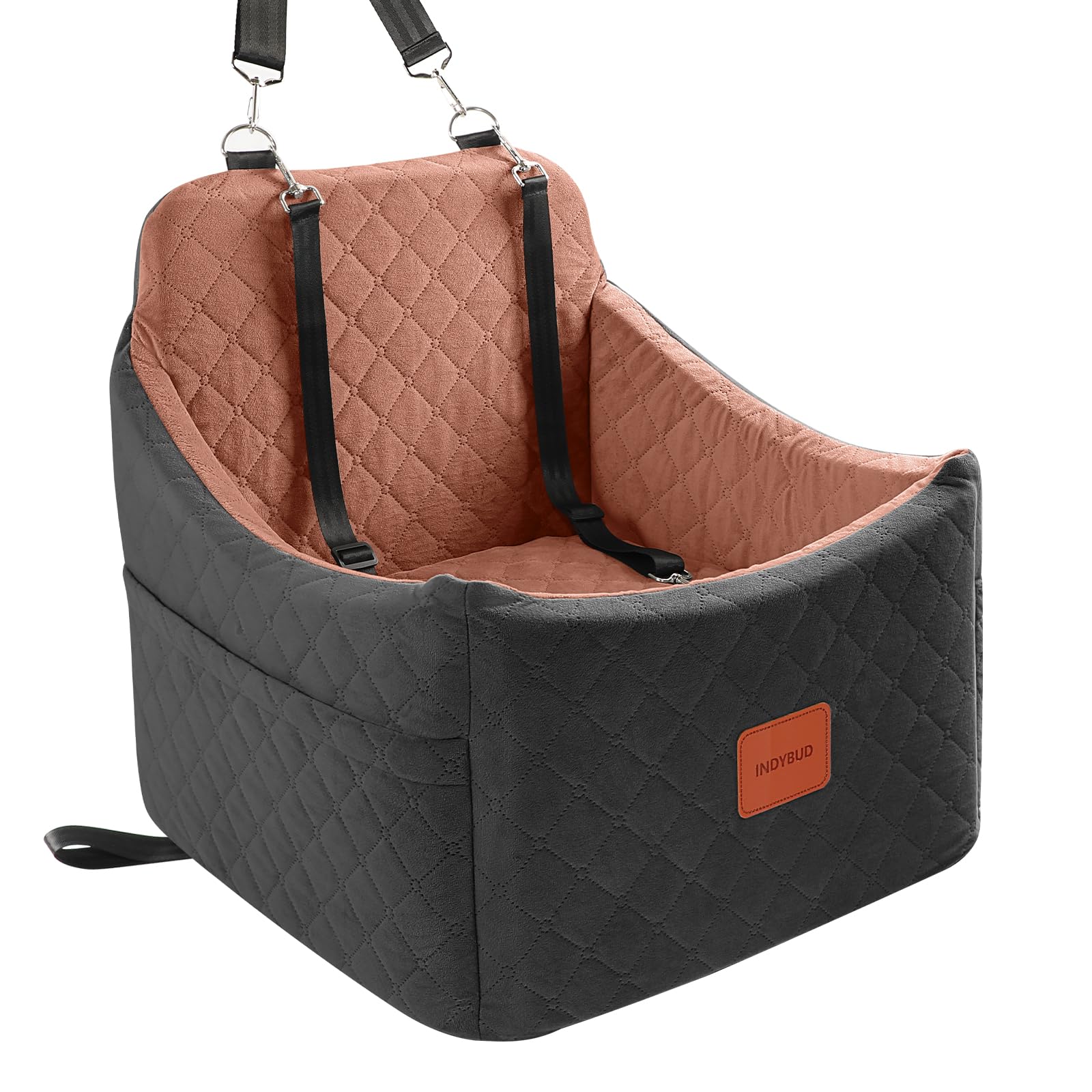 INDYBUD siège avant montrant emballage et design, bénéfice visibilité