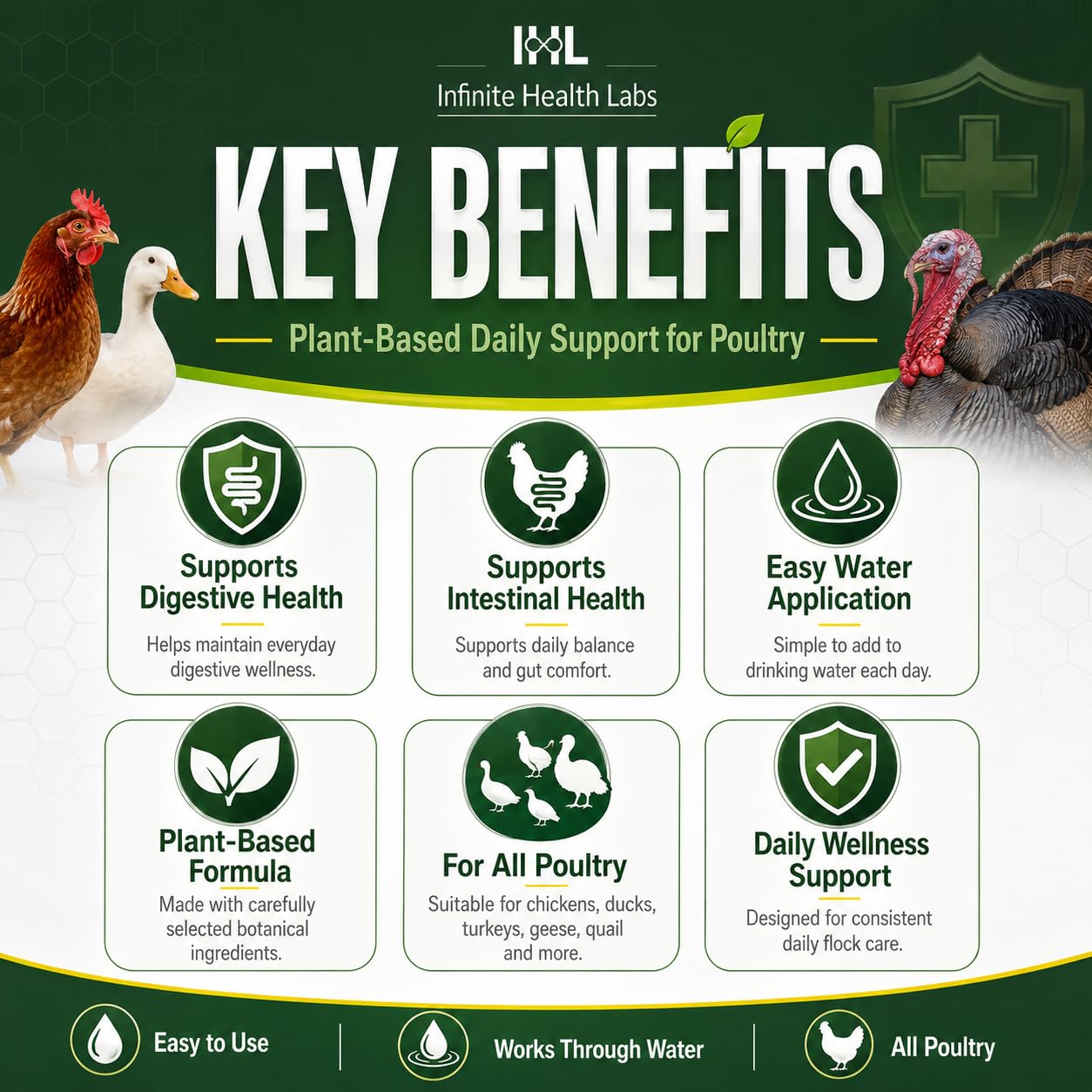 Infinite Health Labs gros plan étiquette Parasitrol lisible pour informations produit